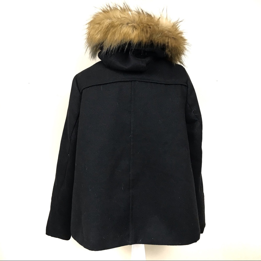 Torrid faux fur wooly hood. Black coat 0 - Picture 4 of 6